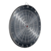 メタリックグレーステンレス鋼メタルルック ダーツボード (正面左)