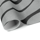 メタリックグレーゼブラパターン ラッピングペーパー (ロールコーナー)