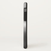メタリックグレーフェイクステンレス鋼の外観 Case-Mate iPhoneケース (裏面/左)