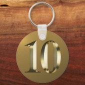 メタリックゴールデン結婚10th キーホルダー (裏面)