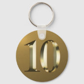 メタリックゴールデン結婚10th キーホルダー (裏面)