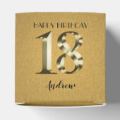 メタリックゴールデン18歳の誕生日 フェイバーボックス (上部)