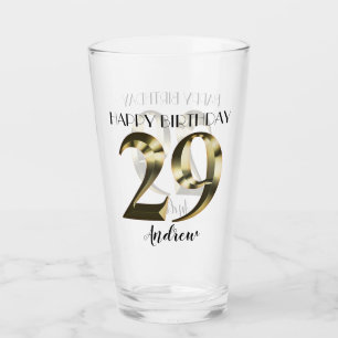 メタリックゴールデン29歳の誕生日 タンブラーグラス