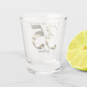 メタリックゴールデン35歳の誕生日 ショットグラス (裏面)