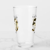 メタリックゴールデン50歳の誕生日 タンブラーグラス (左)