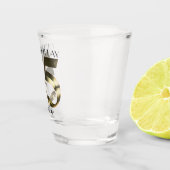 メタリックゴールデン55歳の誕生日 ショットグラス (右)