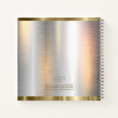 メタリックゴールドのバンドID801 ノートブック (裏面)