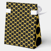 メタリックゴールド ブラックドットスタイルテント 4x2x5 フェイバーボックス (裏面)