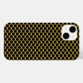 メタリックゴールド＋ブラックドットデザイン Case-Mate iPhoneケース (裏面 (横))