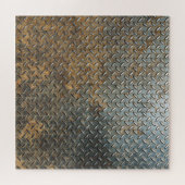 メタリックサーフェス、反射テクスチャの背景。 ジグソーパズル (横)