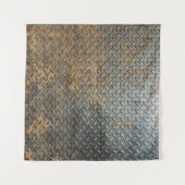 メタリックサーフェス、反射テクスチャの背景。 タペストリー (正面(横))