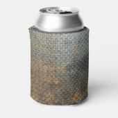 メタリックサーフェス、反射テクスチャの背景。 缶クーラー (缶裏面)
