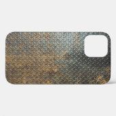 メタリックサーフェス、反射テクスチャの背景。 Case-Mate iPhoneケース (裏面 (横))