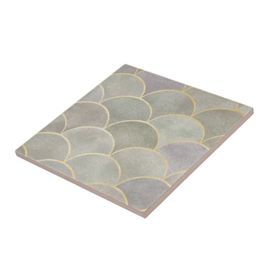 メタリックシャイニーアートデコファンパターン,デコ,ボーティフ タイル (側面)