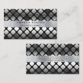 メタリックシャイン正方形パターン 名刺 (正面/裏面)