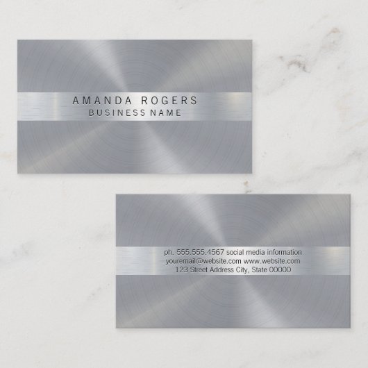 メタリックシャイン 名刺 (正面/裏面)