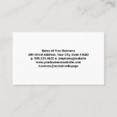 メタリックシャイン | 工業幾何学模様 名刺 (裏面)