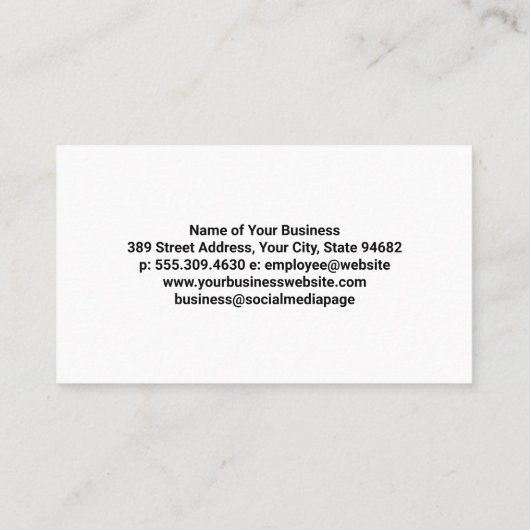 メタリックシャイン | 工業幾何学模様 名刺 (裏面)