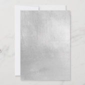 メタリックシルバーと金ゴールドの結婚親 招待状 (裏面)