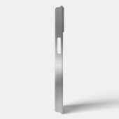 メタリックシルバーグレーステンレス鋼の外観 Case-Mate iPhoneケース (裏面 / 右)
