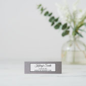 メタリックシルバーホワイト卒業インサート名札 コーリングカード (スタンド正面)