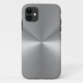 メタリックシルバー光沢iPhoneケース Case-Mate iPhoneケース (裏面)