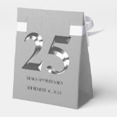 メタリックシルバー結婚25周年 フェイバーボックス (裏面サイド)