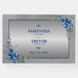 メタリックシルバー、ブルーゲストブックの夢 ゲストブック