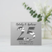 メタリックシルバー 25周年記念 ポストカード (スタンド正面)