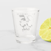 メタリックシルバー 35歳の誕生日 ショットグラス (裏面)