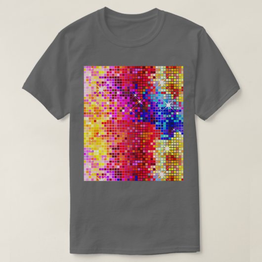 メタリックシークンカラフルズLookDiscoボールの画像 Tシャツ (デザイン正面)