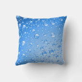 メタリックスカイブルーレインドロップ クッション (裏面)