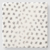 メタリックスター – シルバー ストーンコースター (正面)