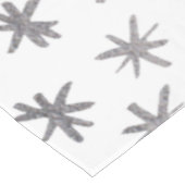 メタリックスター – シルバー テーブルクロス (アングル)