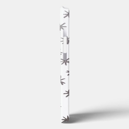 メタリックスター – シルバー Case-Mate iPhoneケース (裏面 / 左)