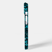 メタリックターコイスシークンズルックディスコ鏡 きらきら光る Case-Mate iPhoneケース (裏面 / 左)
