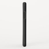 メタリックダークグレーブラシ仕上げアルミルック Case-Mate iPhoneケース (裏面/右)