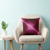 メタリックダークピンクのステンレススチールメタルルック クッション (椅子)