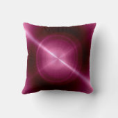 メタリックダークピンクのステンレススチールメタルルック クッション (裏面)