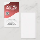 メタリックテクスチャの背景 | QRコード 名刺 (正面/裏面)