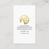 メタリックテクスチャ山の側面（横） 名刺 (裏面)