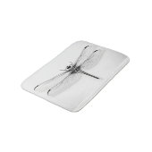 メタリックトンボ印刷バスマットスタイリッシュ- バスマット (アングル)