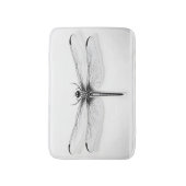 メタリックトンボ印刷バスマットスタイリッシュ- バスマット (正面縦)