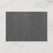 メタリックドットパターングレー 名刺 (裏面)