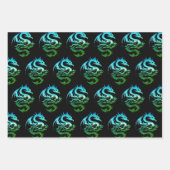 メタリックドラゴンコレクション ラッピングペーパーシート (正面3)