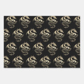 メタリックドラゴンコレクション ラッピングペーパーシート (正面2)