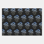 メタリックドラゴンコレクション ラッピングペーパーシート (正面)