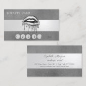 メタリックドリップリップ、レザールック ロイヤリティカード (正面/裏面)