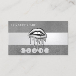 メタリックドリップリップ、レザールック ロイヤリティカード