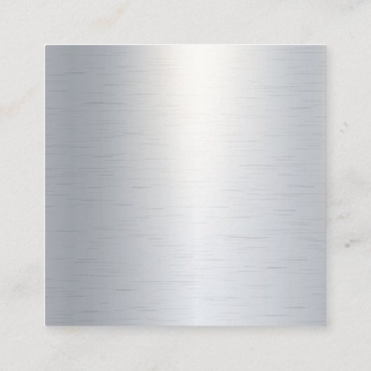 メタリックハンマーのアイコン | 丸鋸名刺 スクエア名刺 (裏面)